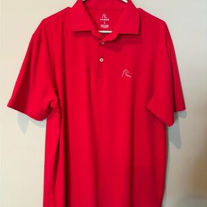 Rhoback Vibrant Red Men's Polo Shirt